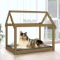 vidaXL Cama para perros madera maciza pino marrón miel 101x70x90 cm vidaXL Cama para perros madera maciza pino marrón miel 101x70x90 cm