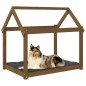 vidaXL Cama para perros madera maciza pino marrón miel 101x70x90 cm vidaXL Cama para perros madera maciza pino marrón miel 101x70x90 cm