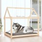 vidaXL Cama para perros madera maciza de pino 111x80x100 cm