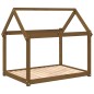 vidaXL Cama para perros madera maciza pino marrón miel 111x80x100 cm vidaXL Cama para perros madera maciza pino marrón miel 111x80x100 cm