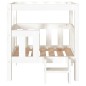  vidaXL Cama para perros madera maciza de pino blanco 65,5x43x70 cm