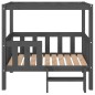 vidaXL Cama para perros madera maciza de pino gris 95,5x73,5x90 cm vidaXL Cama para perros madera maciza de pino gris 95,5x73,5x90 cm