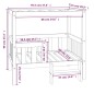 vidaXL Cama para perros madera maciza de pino gris 95,5x73,5x90 cm vidaXL Cama para perros madera maciza de pino gris 95,5x73,5x90 cm