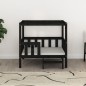 vidaXL Cama para perros madera maciza de pino negro 95,5x73,5x90 cm vidaXL Cama para perros madera maciza de pino negro 95,5x73,5x90 cm