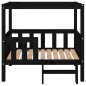 vidaXL Cama para perros madera maciza de pino negro 95,5x73,5x90 cm vidaXL Cama para perros madera maciza de pino negro 95,5x73,5x90 cm