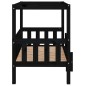 vidaXL Cama para perros madera maciza de pino negro 95,5x73,5x90 cm vidaXL Cama para perros madera maciza de pino negro 95,5x73,5x90 cm