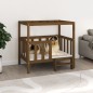 vidaXL Cama perros madera maciza pino marrón miel 105,5x83,5x100 cm vidaXL Cama perros madera maciza pino marrón miel 105,5x83,5x100 cm
