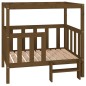 vidaXL Cama perros madera maciza pino marrón miel 105,5x83,5x100 cm vidaXL Cama perros madera maciza pino marrón miel 105,5x83,5x100 cm