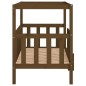 vidaXL Cama perros madera maciza pino marrón miel 105,5x83,5x100 cm vidaXL Cama perros madera maciza pino marrón miel 105,5x83,5x100 cm