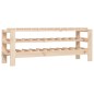 vidaXL Botellero madera maciza de pino 109,5x30x42 cm vidaXL Botellero madera maciza de pino 109,5x30x42 cm