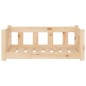 vidaXL Cama para perros madera maciza de pino 75,5x55,5x28 cm