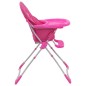 vidaXL Trona de bebé rosa y blanco vidaXL Trona de bebé rosa y blanco