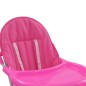 vidaXL Trona de bebé rosa y blanco vidaXL Trona de bebé rosa y blanco