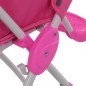 vidaXL Trona de bebé rosa y blanco vidaXL Trona de bebé rosa y blanco