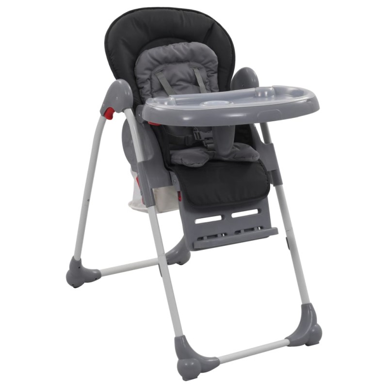 vidaXL Trona de bebé gris vidaXL Trona de bebé gris