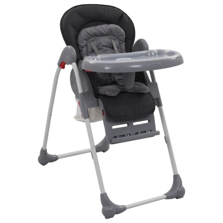 vidaXL Trona de bebé gris  