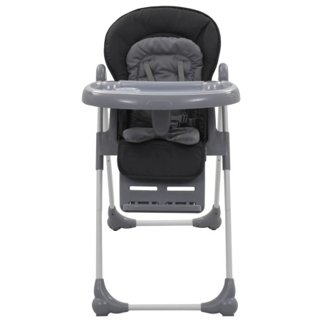 vidaXL Trona de bebé gris  