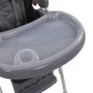 vidaXL Trona de bebé gris vidaXL Trona de bebé gris