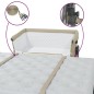 vidaXL Cuna con colchón tela de lino gris taupe vidaXL Cuna con colchón tela de lino gris taupe