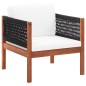 vidaXL Sillas de jardín 2 unidades madera maciza de acacia vidaXL Sillas de jardín 2 unidades madera maciza de acacia