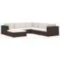 vidaXL Asiento seccional central y cojines 1 ud ratán sintético negro vidaXL Asiento seccional central y cojines 1 ud ratán sintético negro