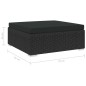 vidaXL Reposapies seccional con cojín 1 uds ratán sintético negro vidaXL Reposapies seccional con cojín 1 uds ratán sintético negro