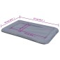vidaXL Colchón para perro tamaño L gris vidaXL Colchón para perro tamaño L gris