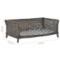 vidaXL Cesta para perros con cojín sauce natural gris 90x54x35 cm vidaXL Cesta para perros con cojín sauce natural gris 90x54x35 cm