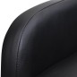 vidaXL Sillón plegable de cuero sintético negro vidaXL Sillón plegable de cuero sintético negro