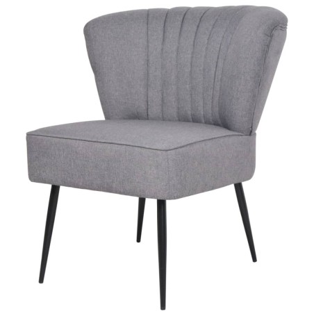 vidaXL Sillón de cóctel tela gris claro