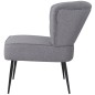 vidaXL Sillón de cóctel tela gris claro vidaXL Sillón de cóctel tela gris claro