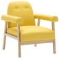 vidaXL Sillón de tela amarillo