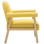 vidaXL Sillón de tela amarillo