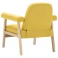 vidaXL Sillón de tela amarillo