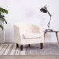vidaXL Sillón de tela beige vidaXL Sillón de tela beige