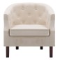 vidaXL Sillón de tela beige vidaXL Sillón de tela beige