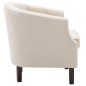 vidaXL Sillón de tela beige vidaXL Sillón de tela beige