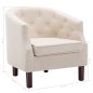 vidaXL Sillón de tela beige vidaXL Sillón de tela beige