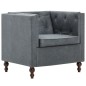 vidaXL Sillón tapizado de tela gris vidaXL Sillón tapizado de tela gris