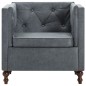 vidaXL Sillón tapizado de tela gris vidaXL Sillón tapizado de tela gris