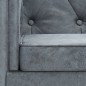 vidaXL Sillón tapizado de tela gris vidaXL Sillón tapizado de tela gris