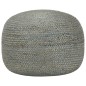 vidaXL Puf tejido a mano verde oliva 45x30 cm yute vidaXL Puf tejido a mano verde oliva 45x30 cm yute