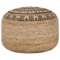 vidaXL Puf tejido a mano marrón 45x30 cm yute vidaXL Puf tejido a mano marrón 45x30 cm yute