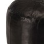 vidaXL Puf negro 40x35 cm cuero genuino de cabra