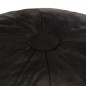 vidaXL Puf negro 40x35 cm cuero genuino de cabra