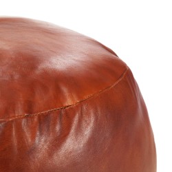 vidaXL Puf marrón 60x30 cm cuero auténtico de cabra