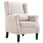 vidaXL Sillón de tela beige vidaXL Sillón de tela beige