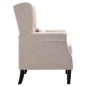 vidaXL Sillón de tela beige vidaXL Sillón de tela beige