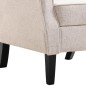 vidaXL Sillón de tela beige vidaXL Sillón de tela beige