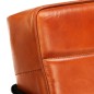 vidaXL Sillón de cuero auténtico marrón canela